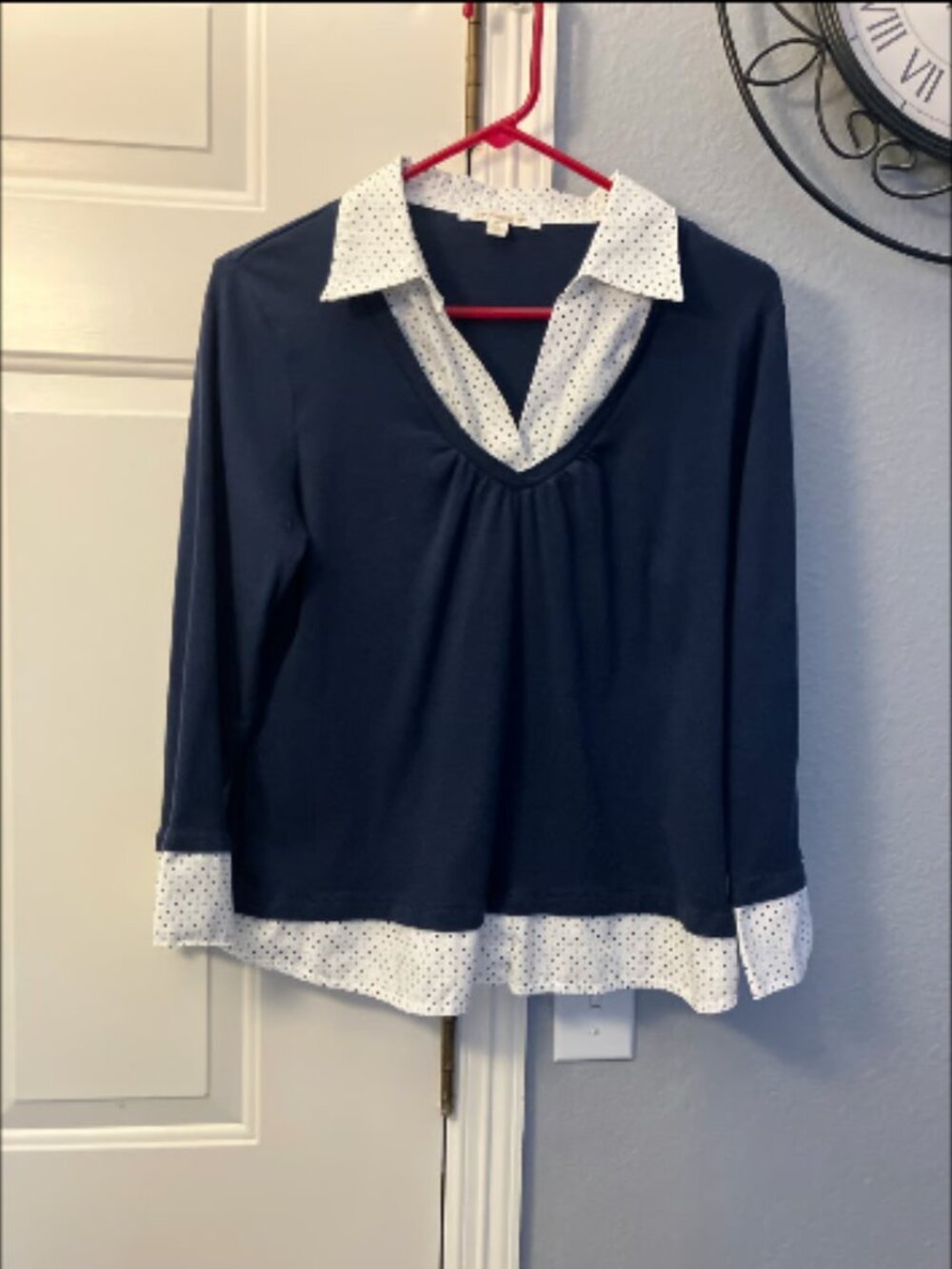 By Design Brand Layered Look Top Size XL